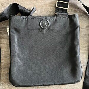 Bogner Black Messenger Shoulder Bag